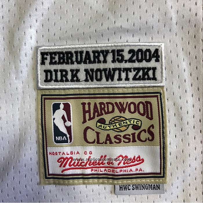 Camiseta All Star 2004 Dirk Nowitzki #41 Blanco